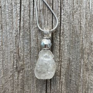 Clear Topaz for Honesty, Self-Control and Finding Joy.